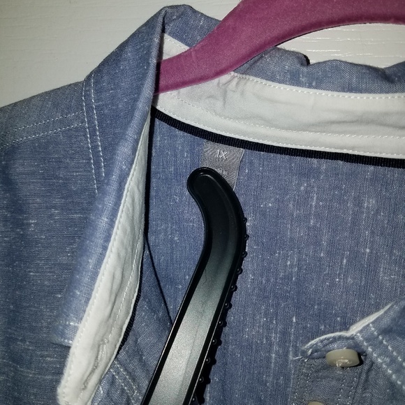 ๐ LINEN LOOK DENIM SHIRT - Picture 3 of 3